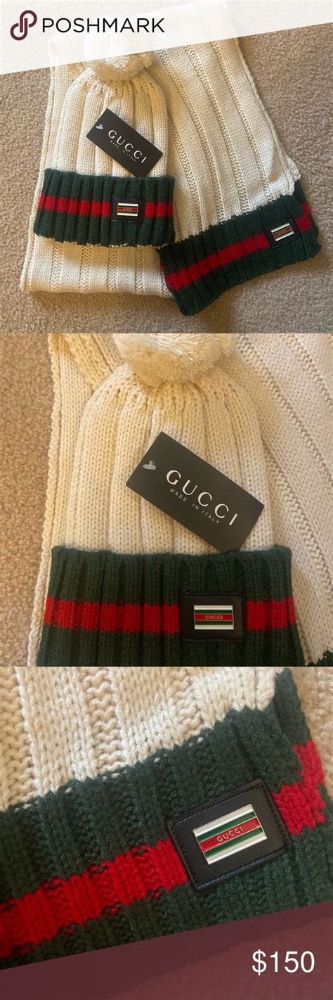 gucci hat scarf set|Womens Gucci Scarves .